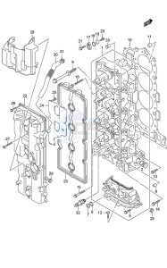 DF 150 drawing Cylinder Head