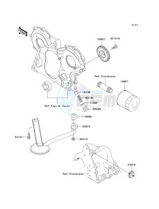 KAF 950 B [MULE 3010 DIESEL 4X4] (B2-B3) [MULE 3010 DIESEL 4X4] drawing OIL PUMP_OIL FILTER