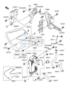 RM100 (E21) drawing RADIATOR