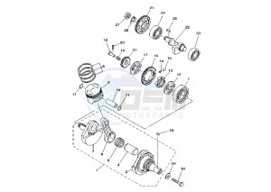 TW 125 drawing CRANKSHAFT PISTON