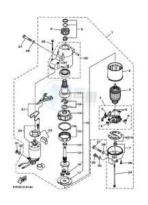 F100B drawing STARTER-MOTOR