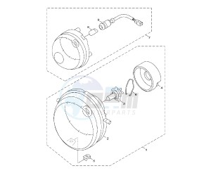 YW BW'S 125 drawing HEADLIGHT