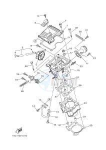 YFM300 RAPTOR 300 (1SC5) drawing CYLINDER