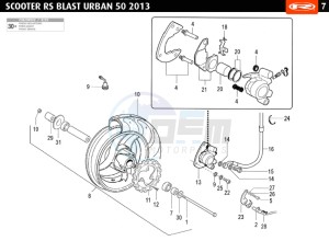 BLAST-URBAN-BLUE drawing WHEELS - BRAKES