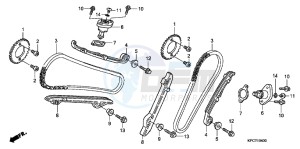 XL125VB drawing CAM CHAIN/TENSIONER