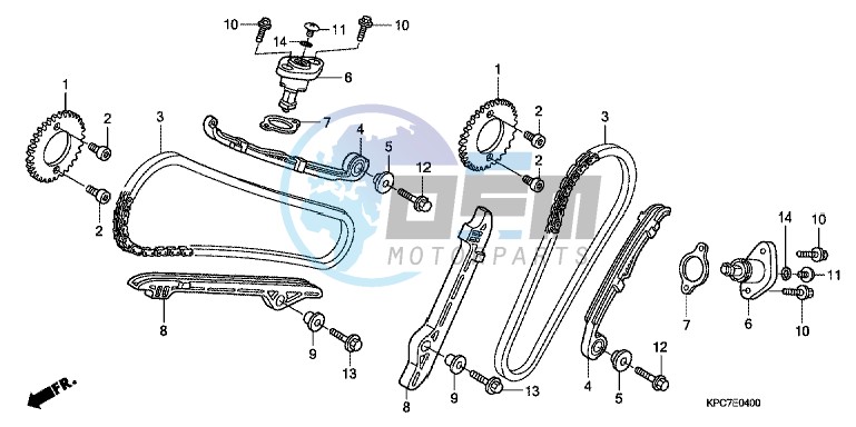 CAM CHAIN/TENSIONER