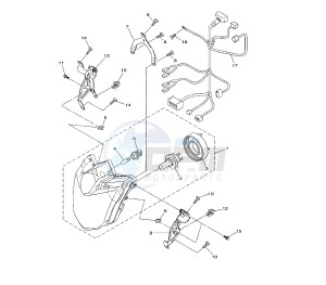 XJ6-FA DIVERSION ABS 600 drawing HEADLIGHT