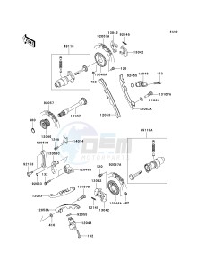 KVF 750 E [BRUTE FORCE 750 4X4I NRA OUTDOORS] (E8F-E9FA) E9FA drawing CAMSHAFT-- S- -_TENSIONER