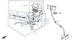 CN250 HELIX drawing FR. BRAKE MASTER CYLINDER