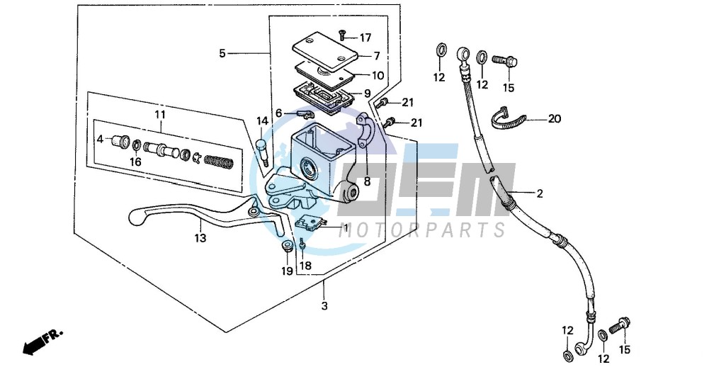 FR. BRAKE MASTER CYLINDER