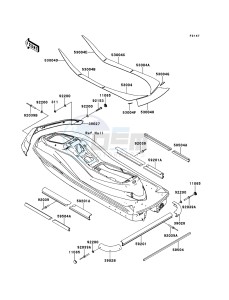 JET SKI ULTRA 300LX JT1500JBF EU drawing Pads