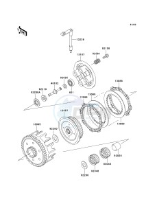 KX 85 A [KX85 MONSTER ENERGY] (A6F - A9FA) A7F drawing CLUTCH