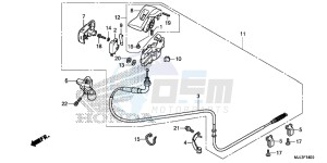 NC700XDE NC700XD 2ED - (2ED) drawing PARKING BRAKE LEVER