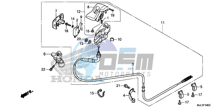 PARKING BRAKE LEVER