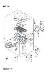 AN400 BURGMAN EU-UK drawing AIR CLEANER