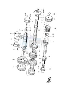 KH 100 B (B7-B8) drawing TRANSMISSION_CHANGE DRUM