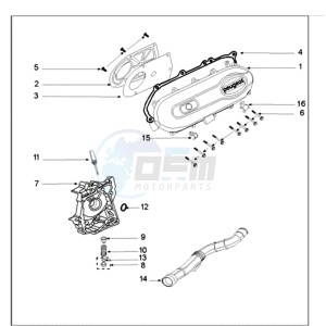 FIGHT 3 A 4T LE MANS drawing CRANKCASE COVER