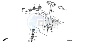 TRX250TEA Europe Direct - (ED / EC) drawing STEERING SHAFT