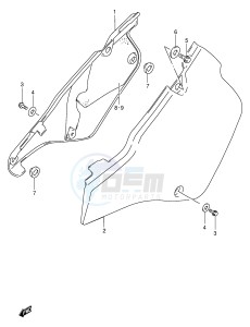 RMX250 (E1) drawing FRAME COVER