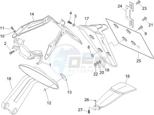 Nexus 250 e3 drawing Rear cover - Splash guard