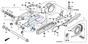 CB1000RA Europe Direct - (ED) drawing SWINGARM