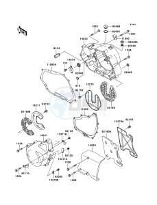 ELIMINATOR 125 BN125A6F GB XX (EU ME A(FRICA) drawing Engine Cover(s)