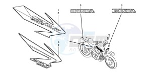 CRF50F drawing MARK/STRIPE (CRF50F6,7)