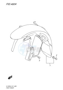 DL1000 ABS V-STROM EU drawing FRONT FENDER