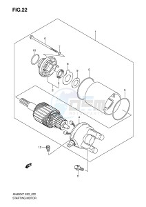 AN400 (E2) Burgman drawing STARTING MOTOR