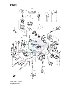 GSX1300R drawing WIRING HARNESS (GSX1300RUFL1 E19)