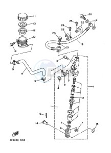 YZ85LW (B0G4) drawing REAR MASTER CYLINDER