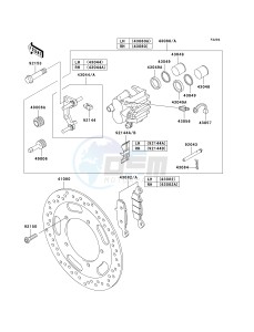 VN 1600A A[VULCAN 1600 CLASSIC] (A1-A3) [VULCAN 1600 CLASSIC] drawing FRONT BRAKE