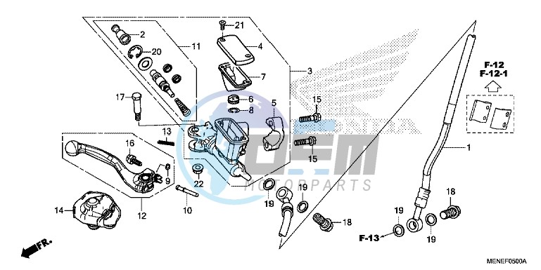 FRONT BRAKE MASTER CYLINDER