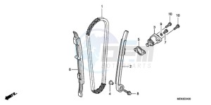 CRF450RA Australia - (U) drawing CAM CHAIN/TENSIONER