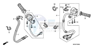 ST1300A9 Korea - (KO / ABS MME) drawing SWITCH/CABLE