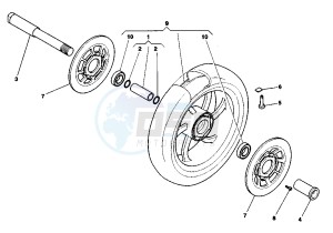 RAPTOR 650 drawing FRONT WHEEL