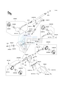 VN 1700 E [VULCAN 1700 CLASSIC] (9G-9FA) E9F drawing TURN SIGNALS