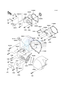 VN800 CLASSIC VN800B6F GB XX (EU ME A(FRICA) drawing Left Engine Cover(s)