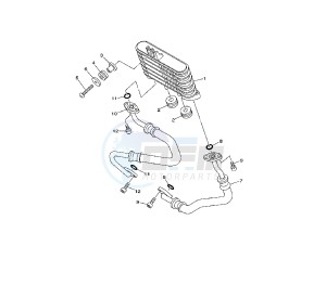 XV A MIDNIGHT STAR 1900 drawing OIL COOLER