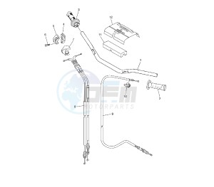 WR F 250 drawing STEERING HANDLE AND CABLE