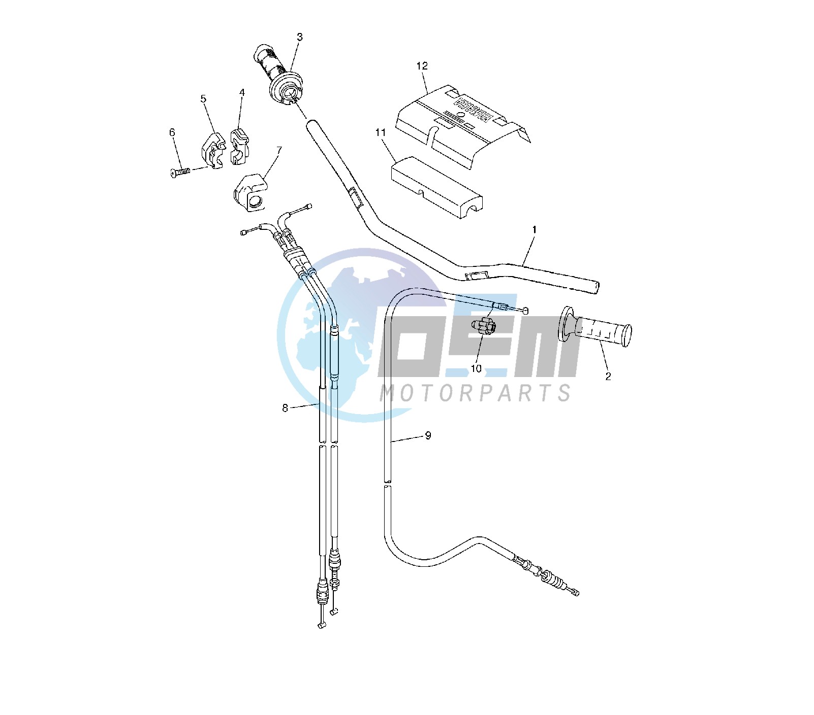 STEERING HANDLE AND CABLE