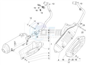 LIBERTY 125 IGET 4T 3V IE E4 ABS (EMEA) drawing Silencer