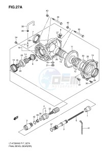 LT-A700X (P17) drawing FINAL BEVEL GEAR (REAR)(MODEL K6 F.NO.5SAAP41A 67110001~)