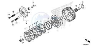 CRF250LE CRF250L Korea - (KO) drawing CLUTCH