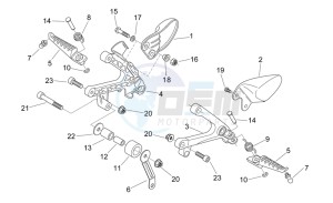 RS 125 drawing Front footrests