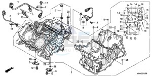 VFR1200XE CrossTourer - VFR1200X 2ED - (2ED) drawing CRANKCASE (VFR1200X/XA/XL)