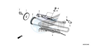 NC700DC Integra E drawing CAM CHAIN/ TENSIONER