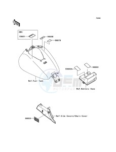 VN1700 CLASSIC VN1700E9F GB XX (EU ME A(FRICA) drawing Labels