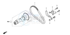 TRX350TE FOURTRAX ES drawing CAM CHAIN