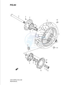 GSX1250 FA drawing REAR WHEEL